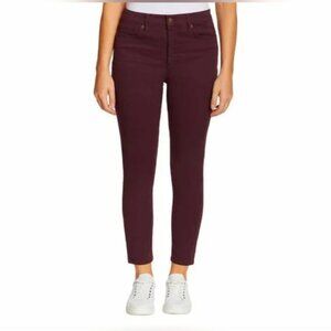 Jessica Simpson Burgundy Skinny Pants Ankle Length Size‎ 10